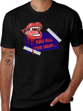 Run All You Want Vampire Graphic Tee - Black