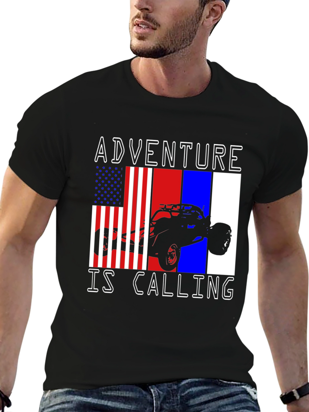 Adventure Is Calling T-Shirt - Off-Road Vehicle Graphic