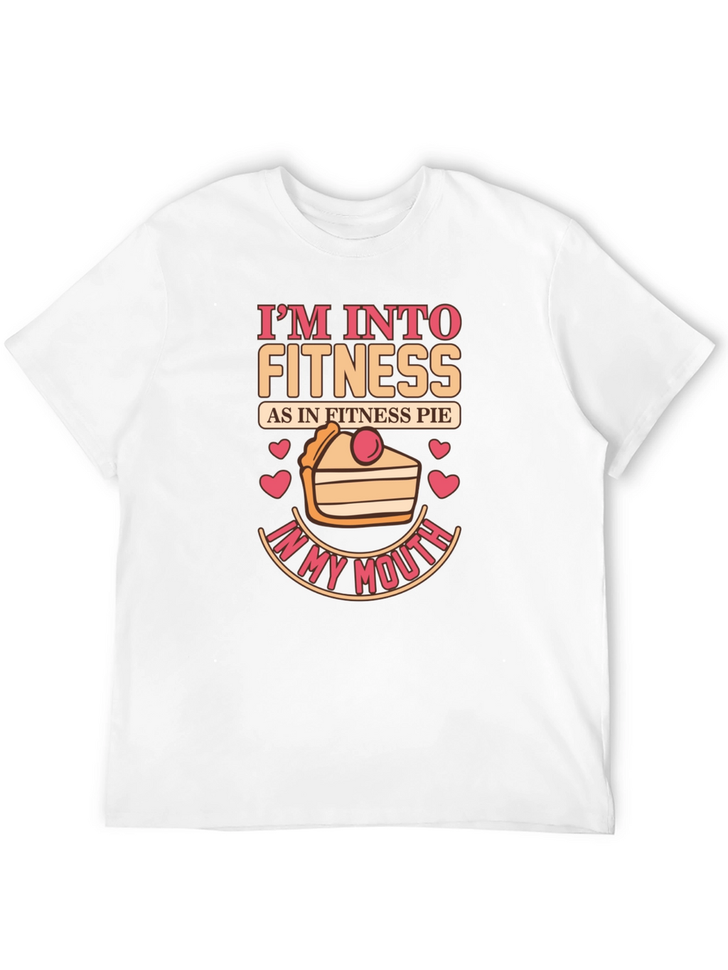 Fitness Pie Graphic T-Shirt - Funny Foodie Tee