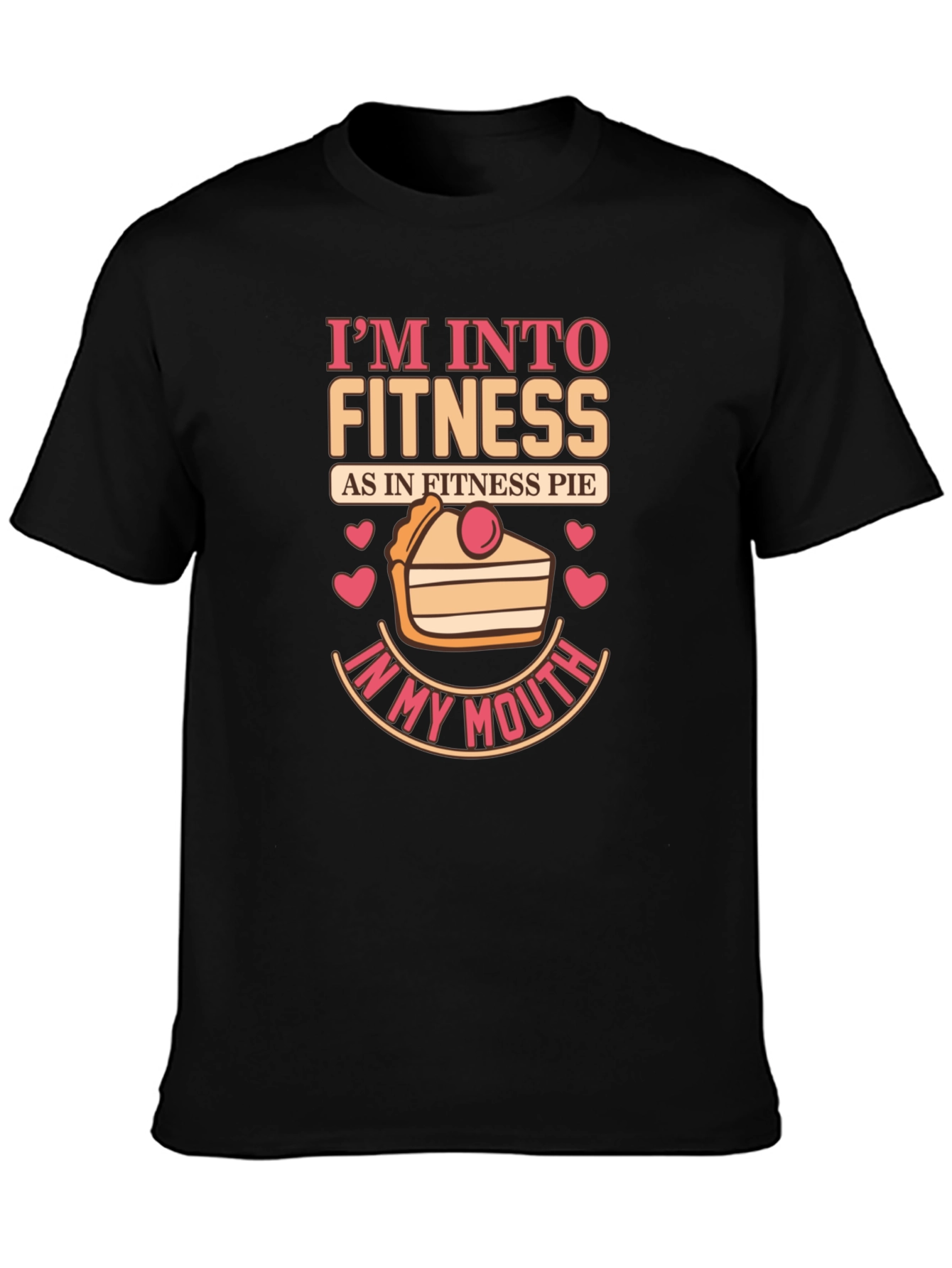 Fitness Pie Graphic T-Shirt - Funny Foodie Tee