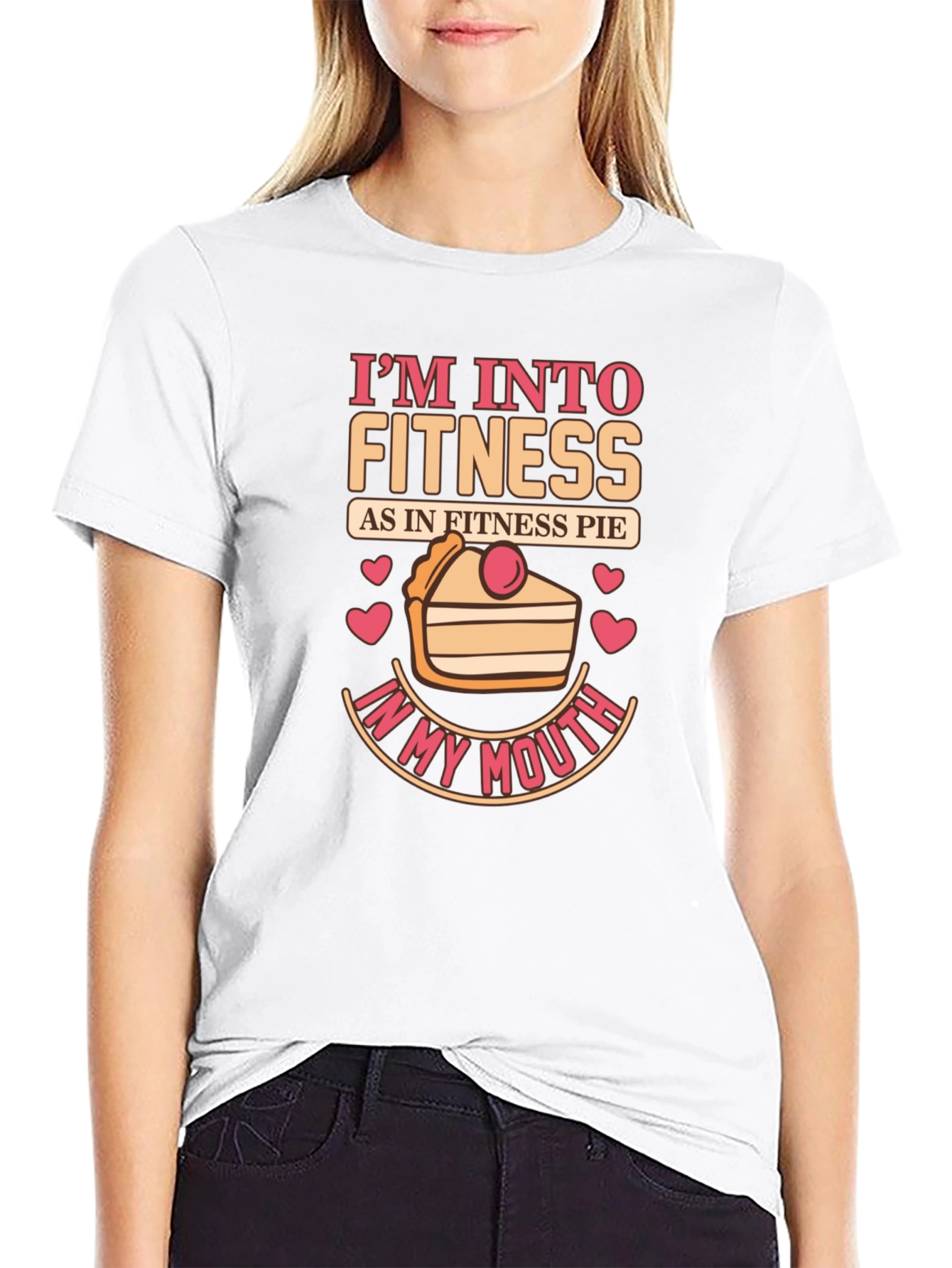 Fitness Pie Graphic T-Shirt - Funny Foodie Tee