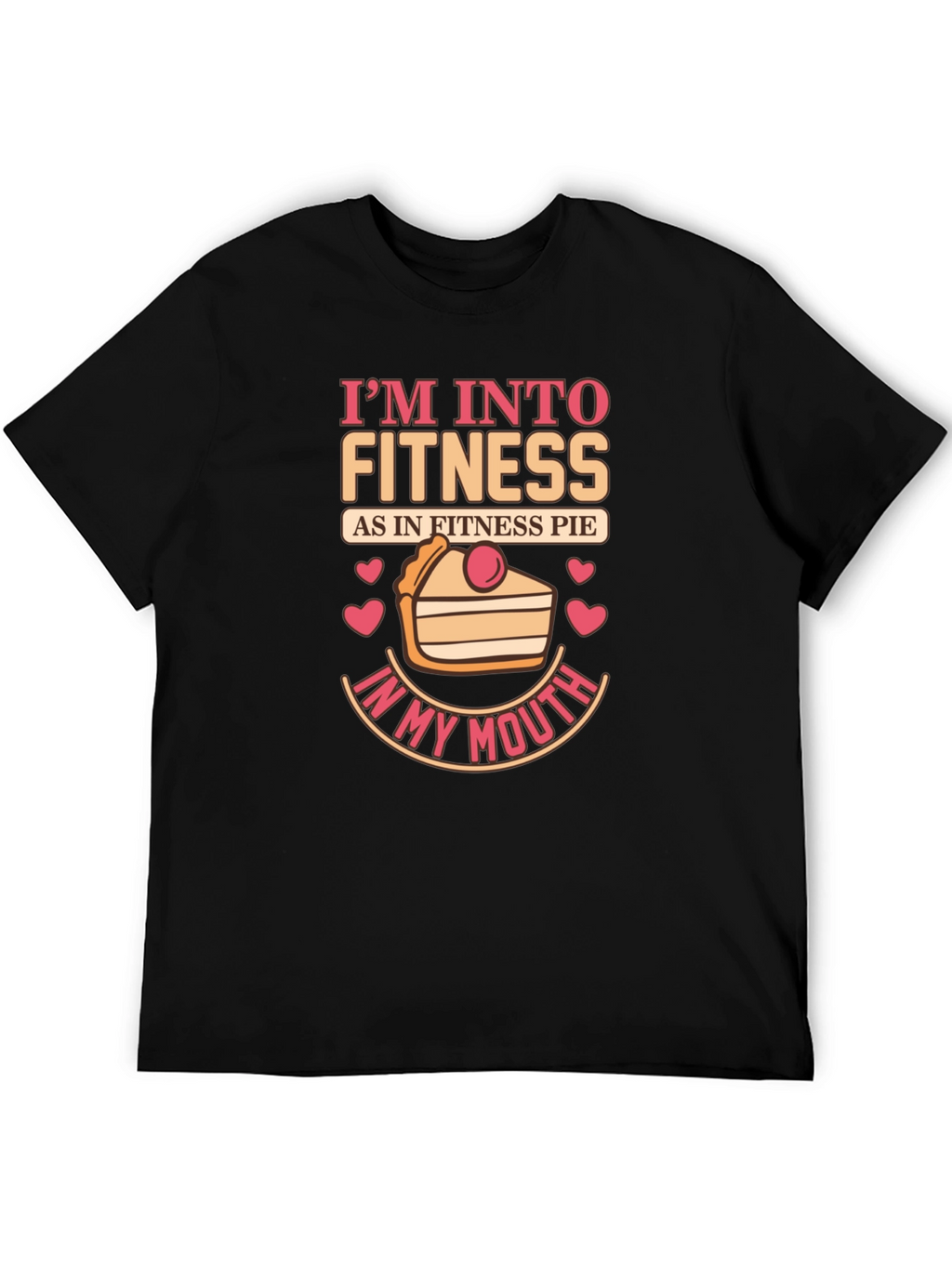 Fitness Pie Graphic T-Shirt - Funny Foodie Tee