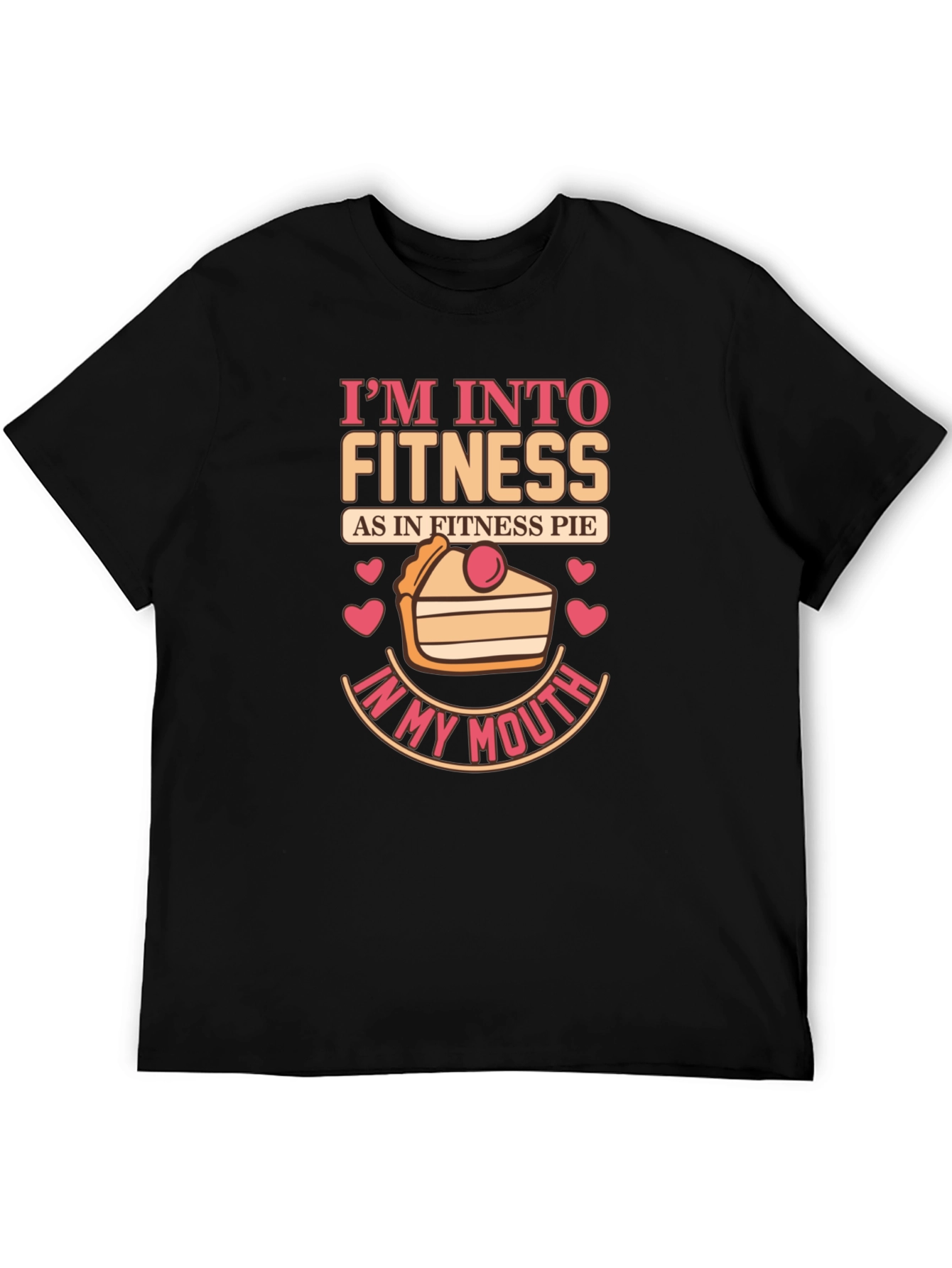 Fitness Pie Graphic T-Shirt - Funny Foodie Tee