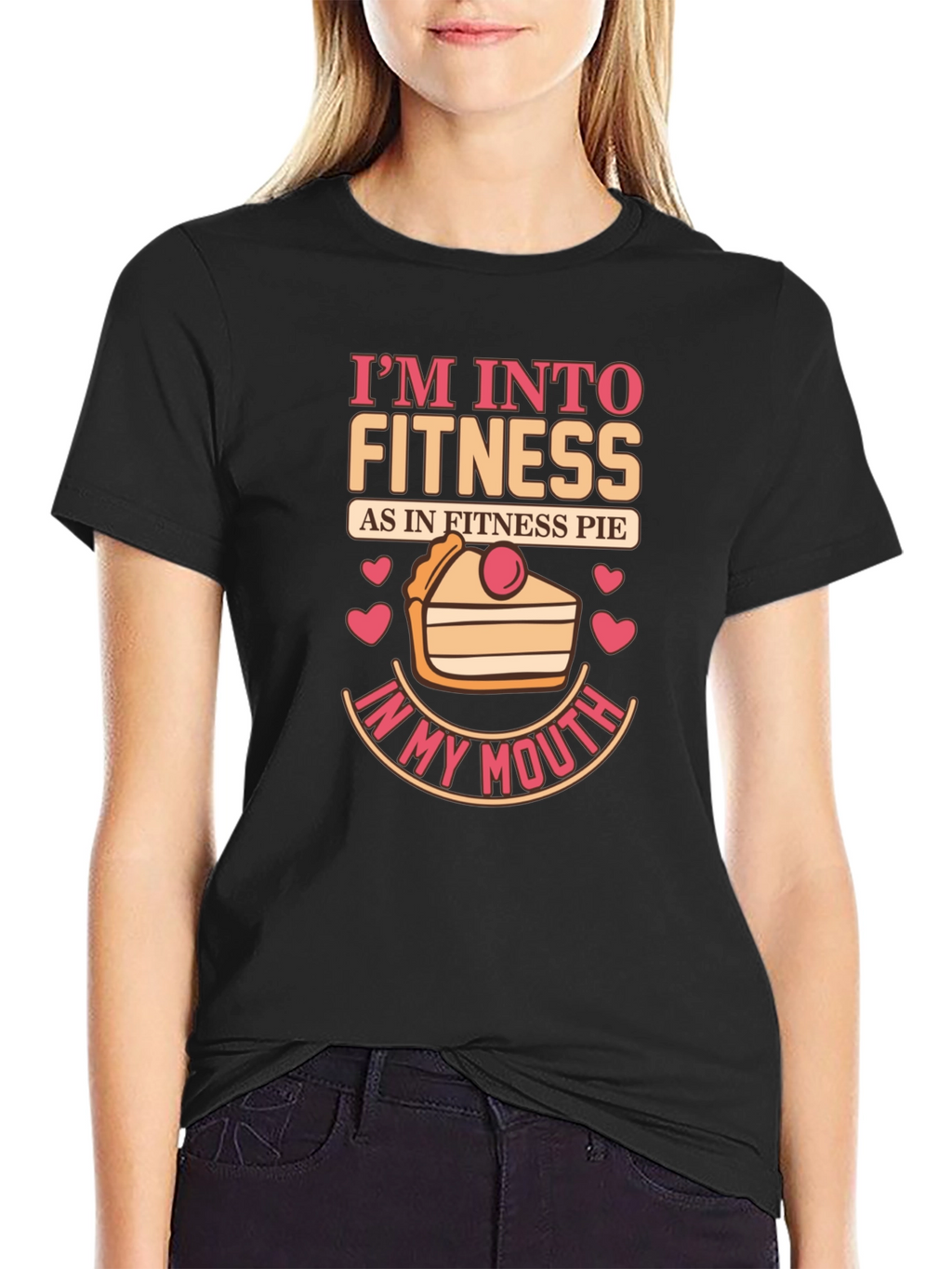 Fitness Pie Graphic T-Shirt - Funny Foodie Tee