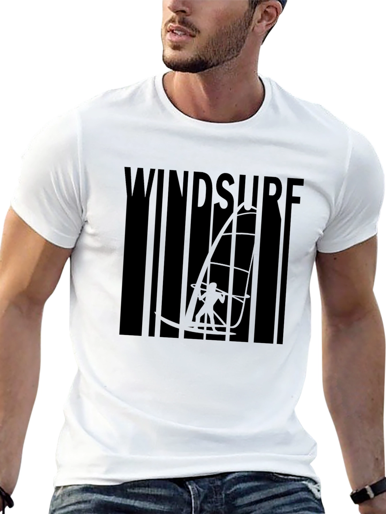 Windsurf Graphic Tee - Black