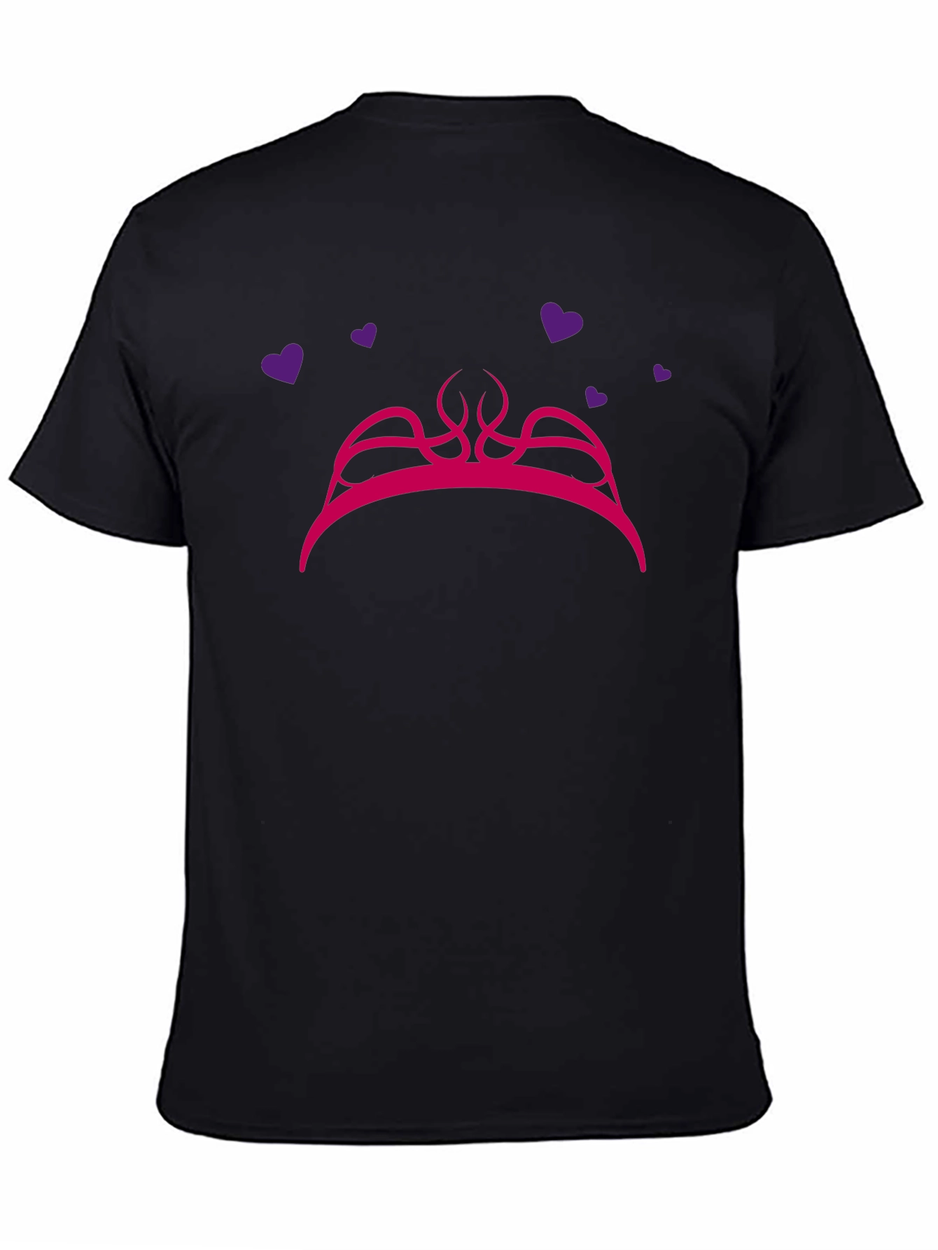 Princess Crown Graphic Tee - Black