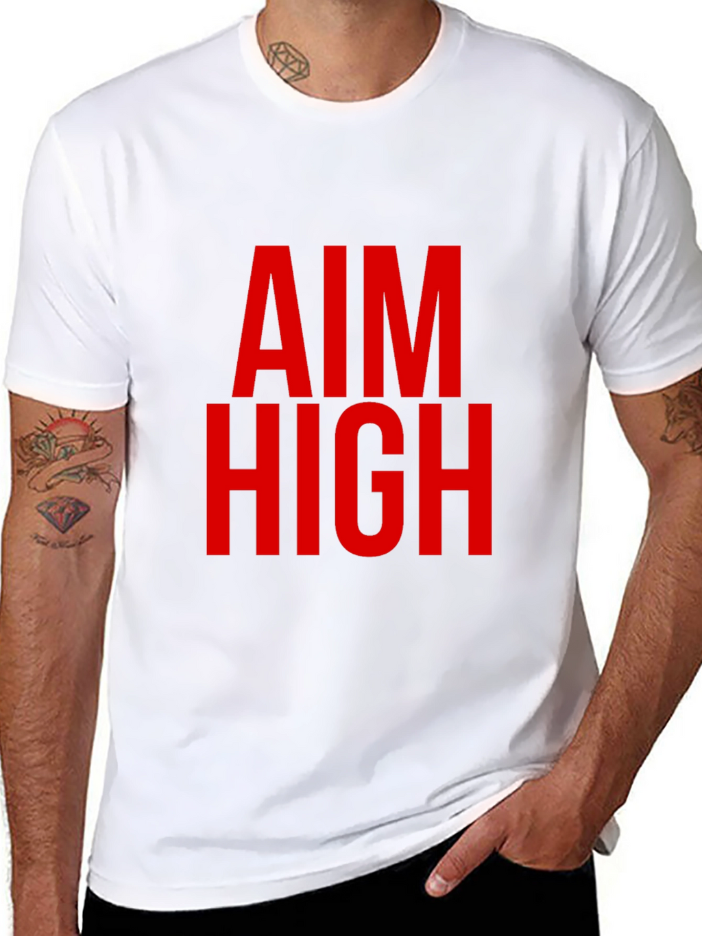 Aim High Graphic Tee - Bold Statement Shirt