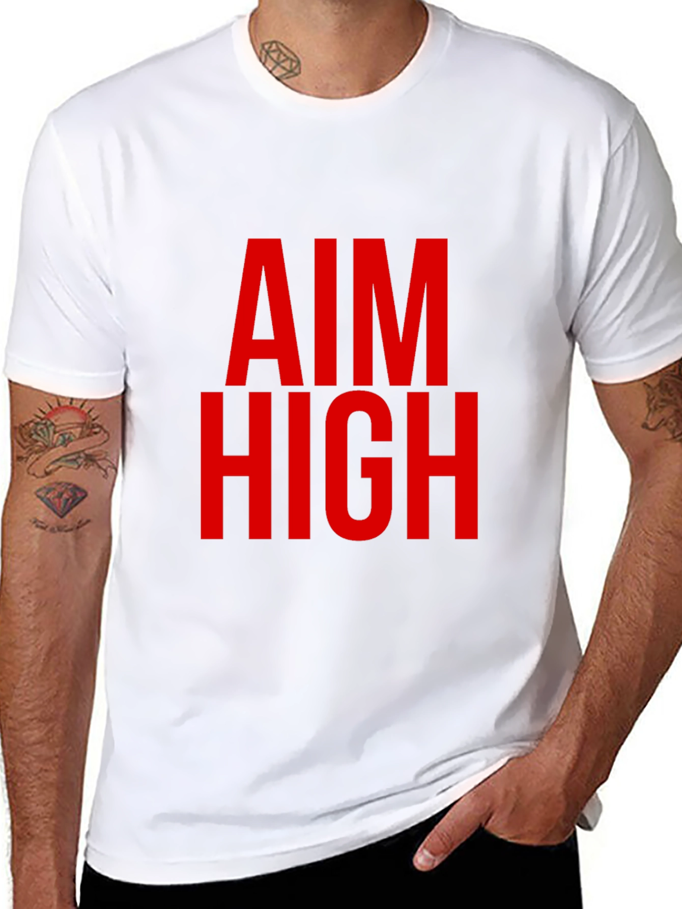 Aim High Graphic Tee - Bold Statement Shirt