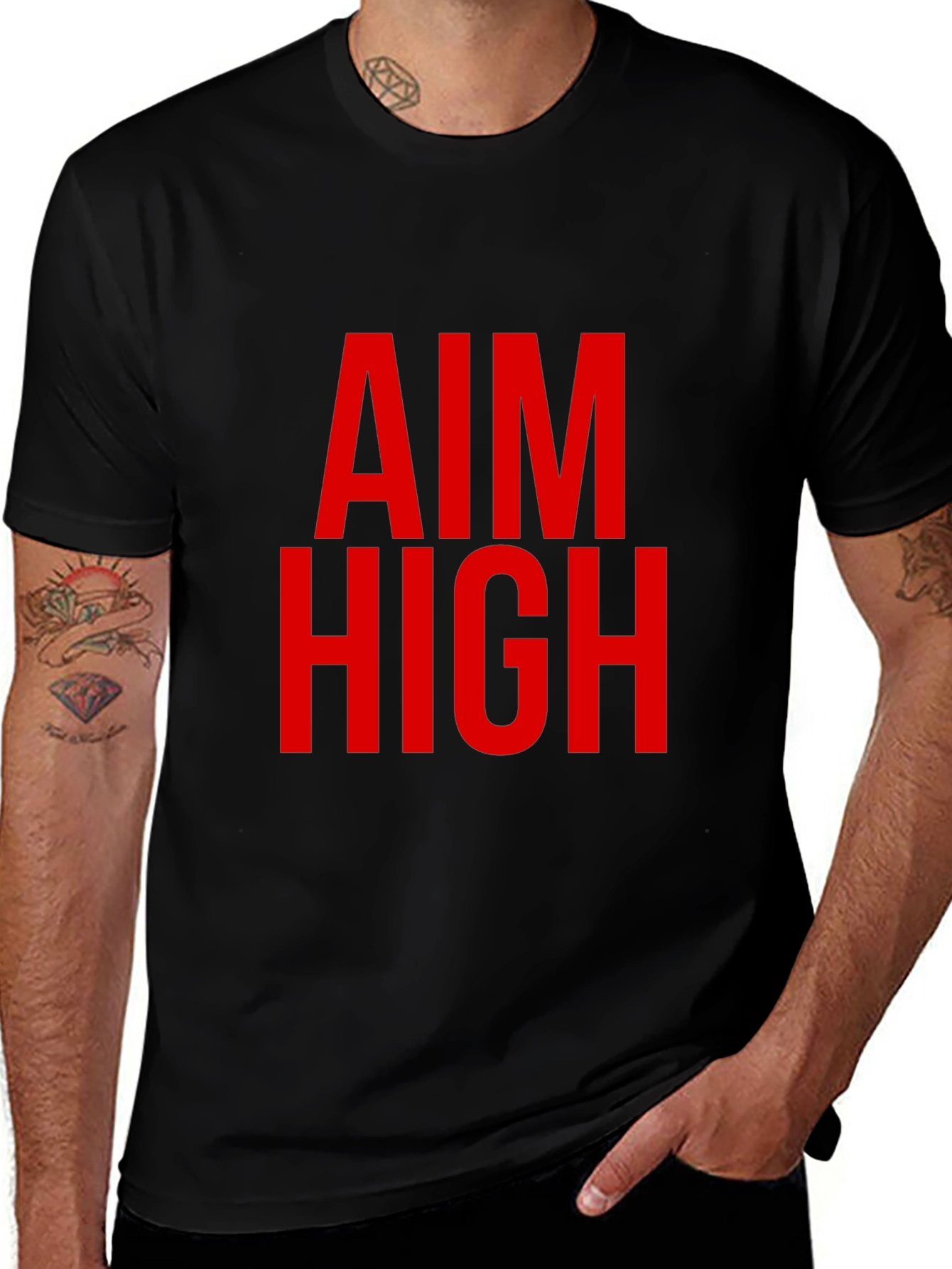 Aim High Graphic Tee - Bold Statement Shirt
