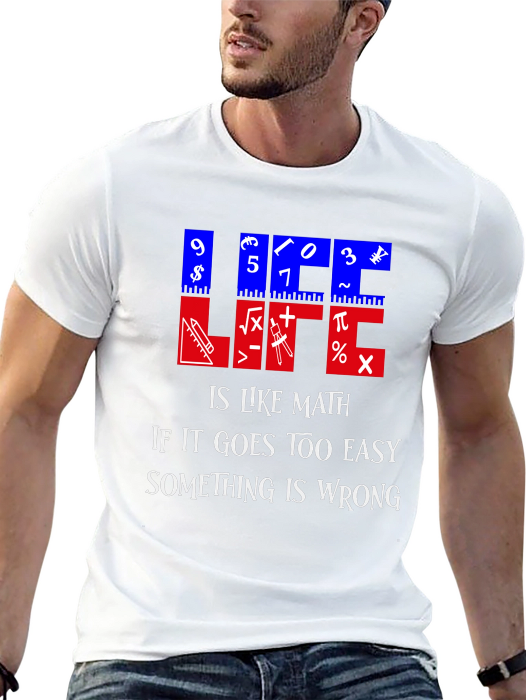 Math Humor T-Shirt - Life is Like Math