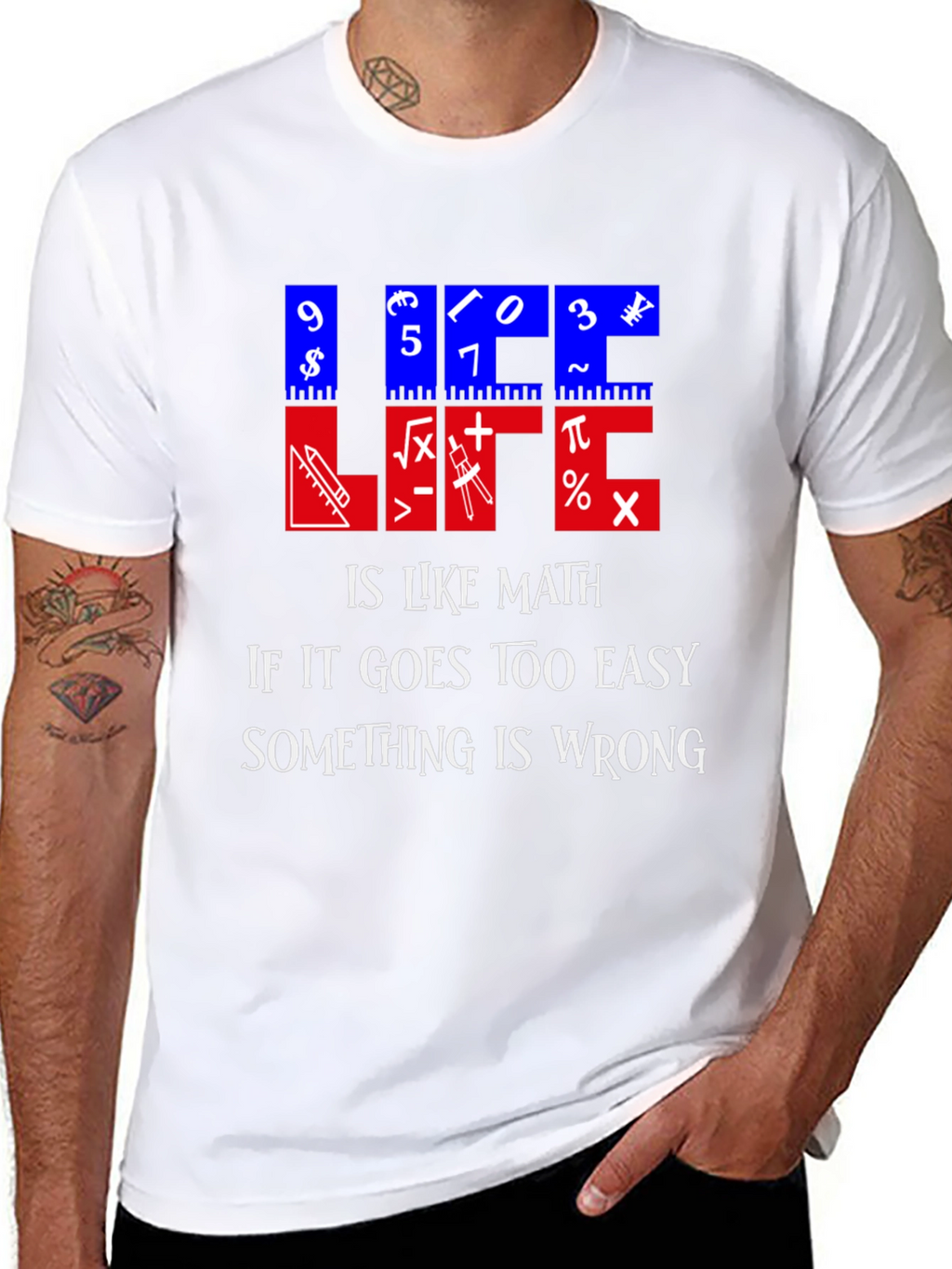 Math Humor T-Shirt - Life is Like Math