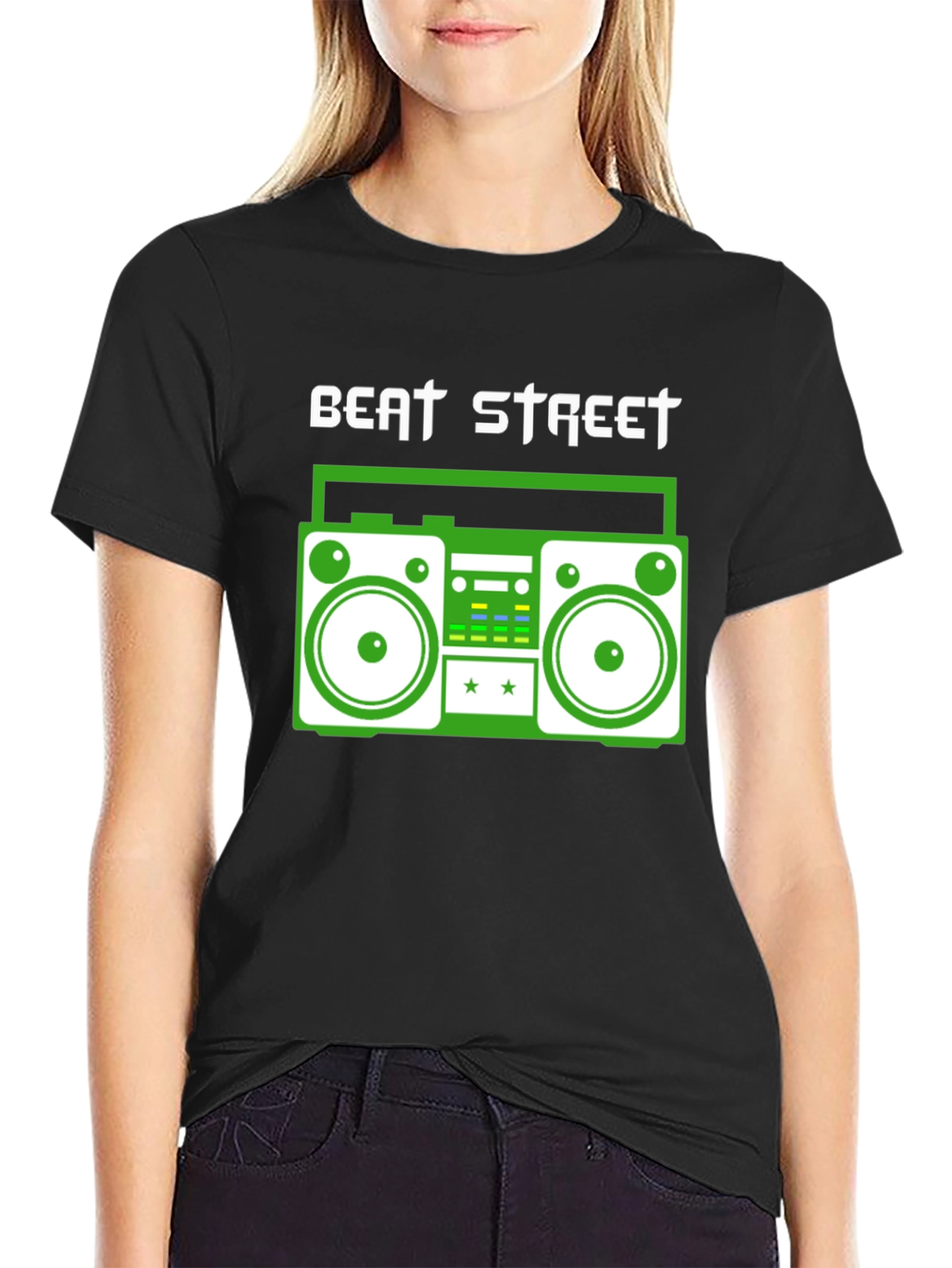 Beat Street Boombox Graphic Tee - Retro Style