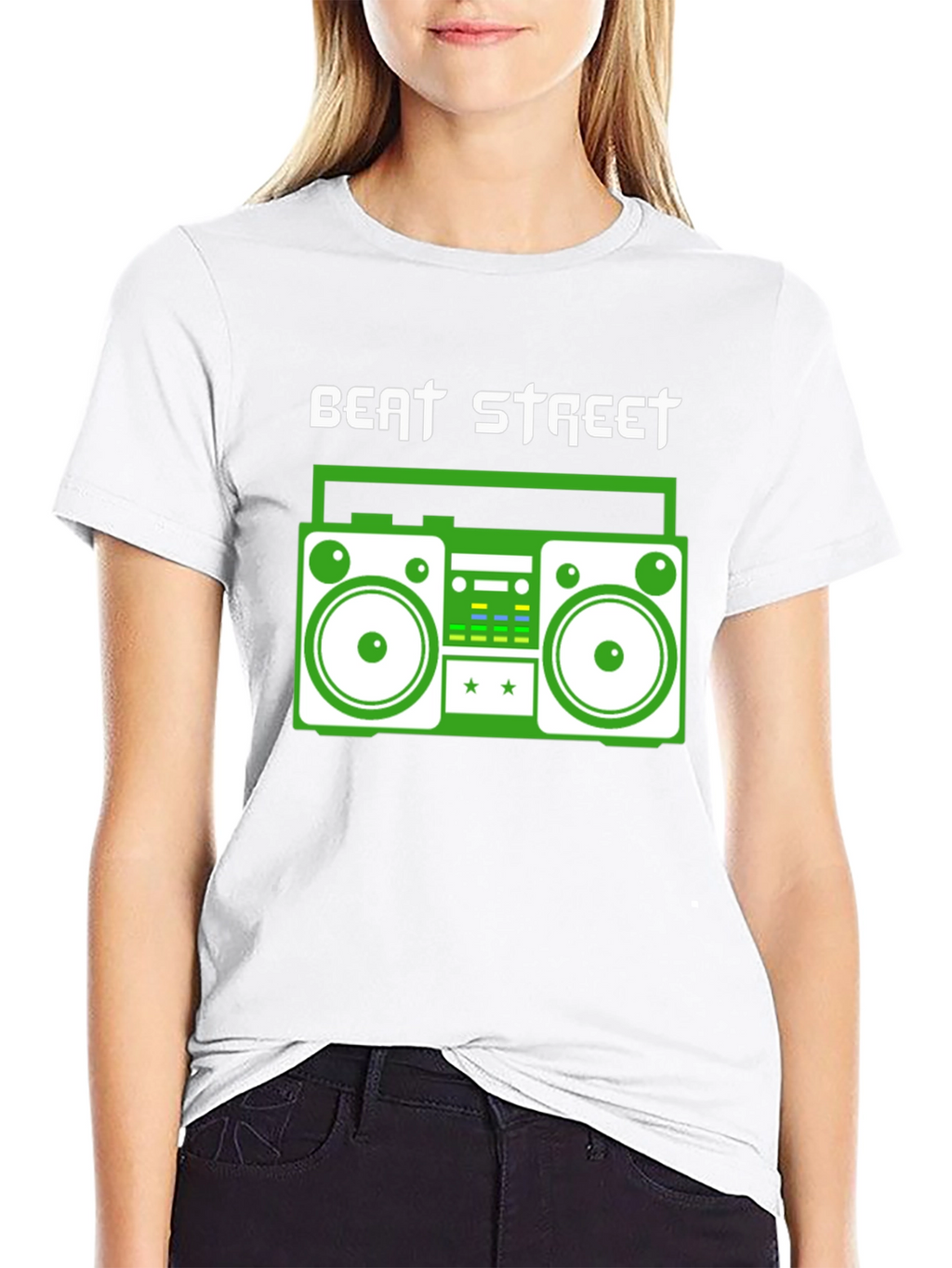 Beat Street Boombox Graphic Tee - Retro Style