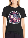 Chill Cat Alien Abduction Tee
