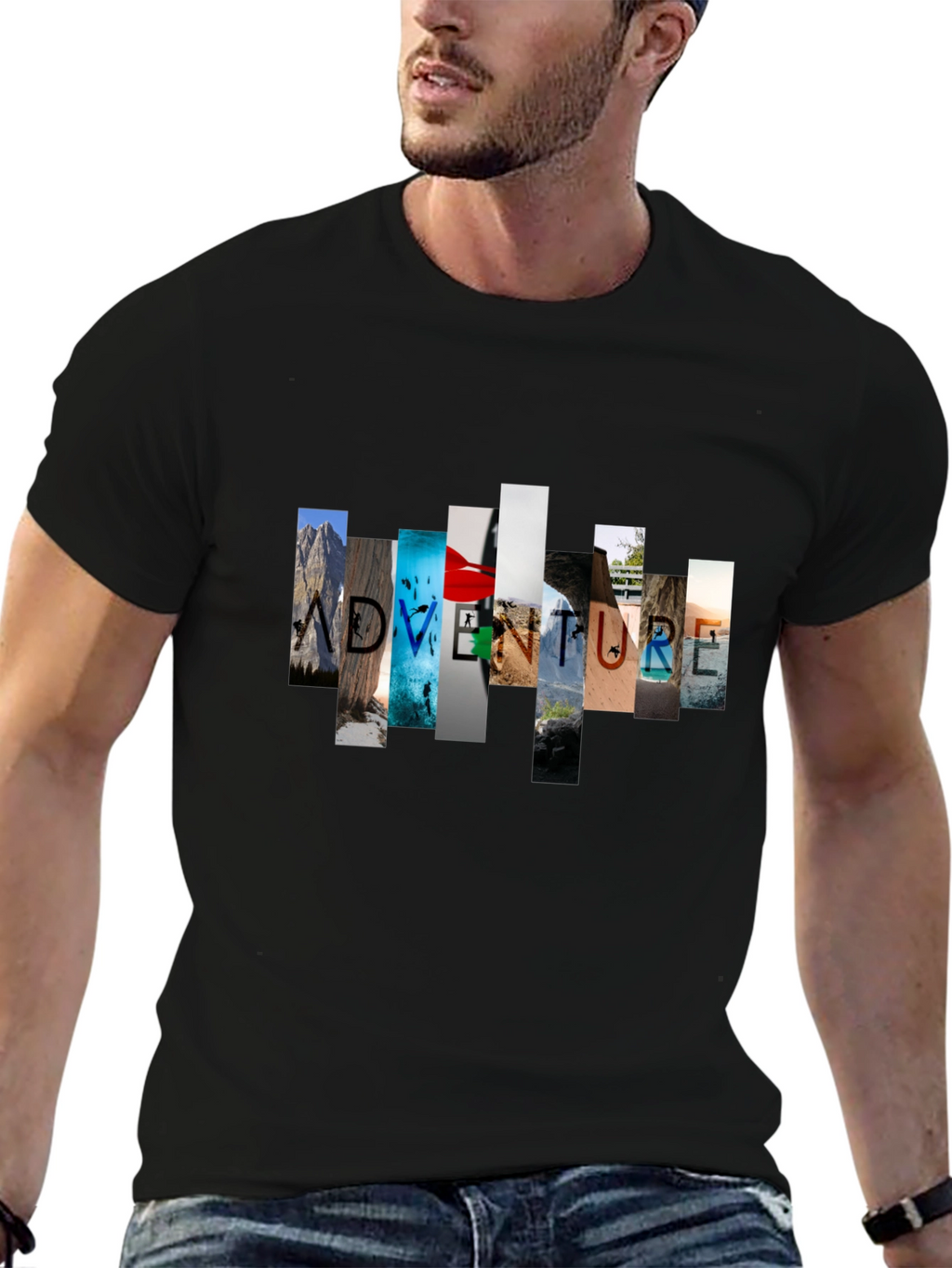 Adventure Graphic Black T-Shirt