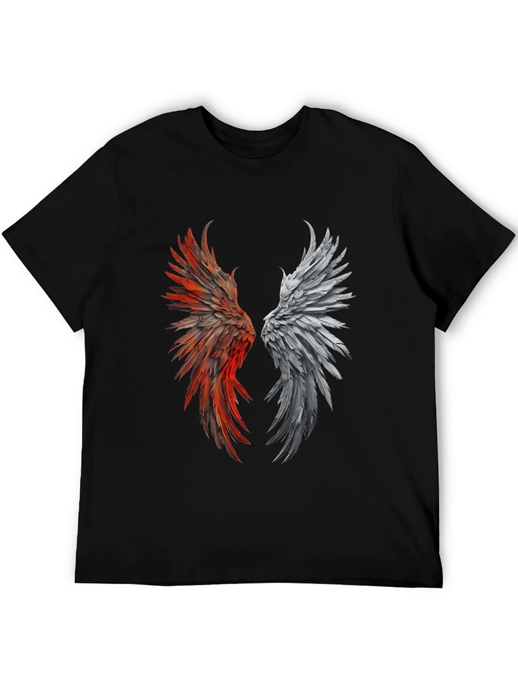 Winged Graphic Black T-Shirt