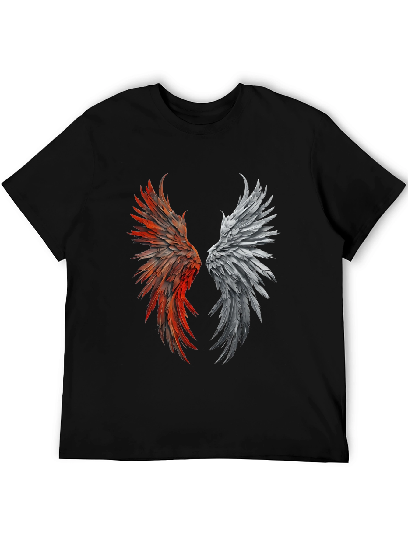Winged Graphic Black T-Shirt
