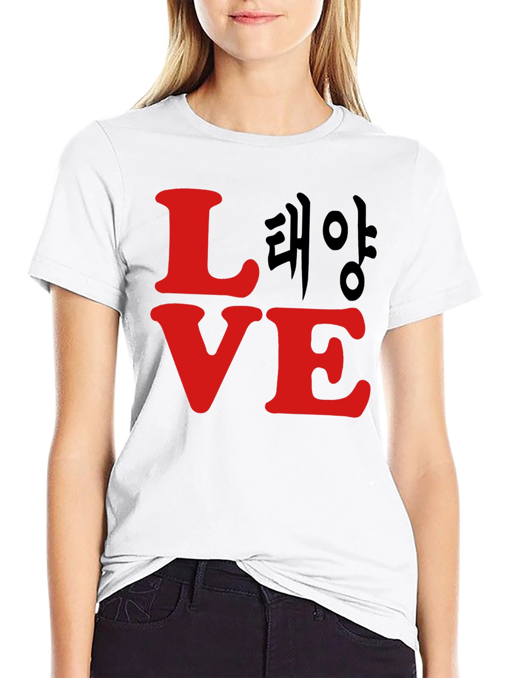 Love Korean Tee - Trendy Graphic T-Shirt