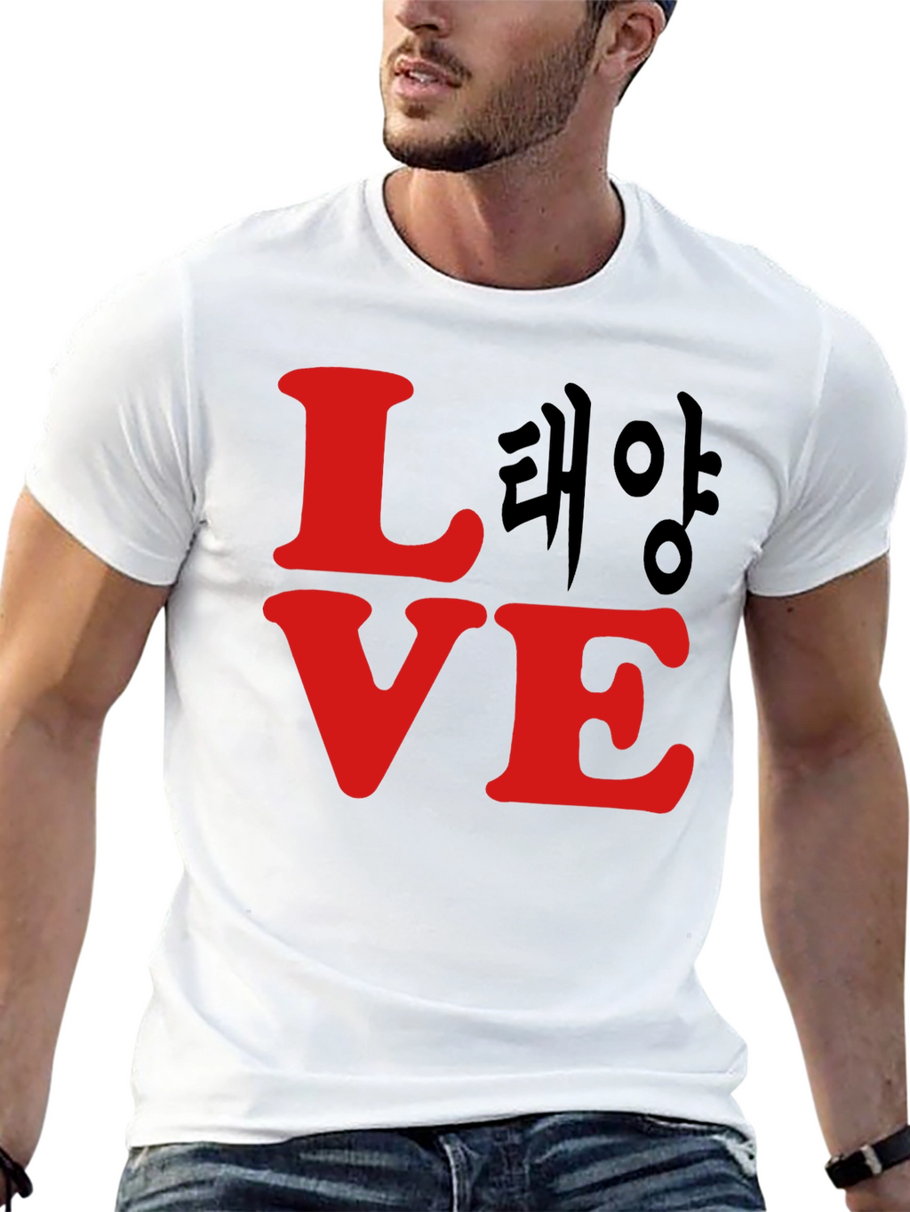 Love Korean Tee - Trendy Graphic T-Shirt