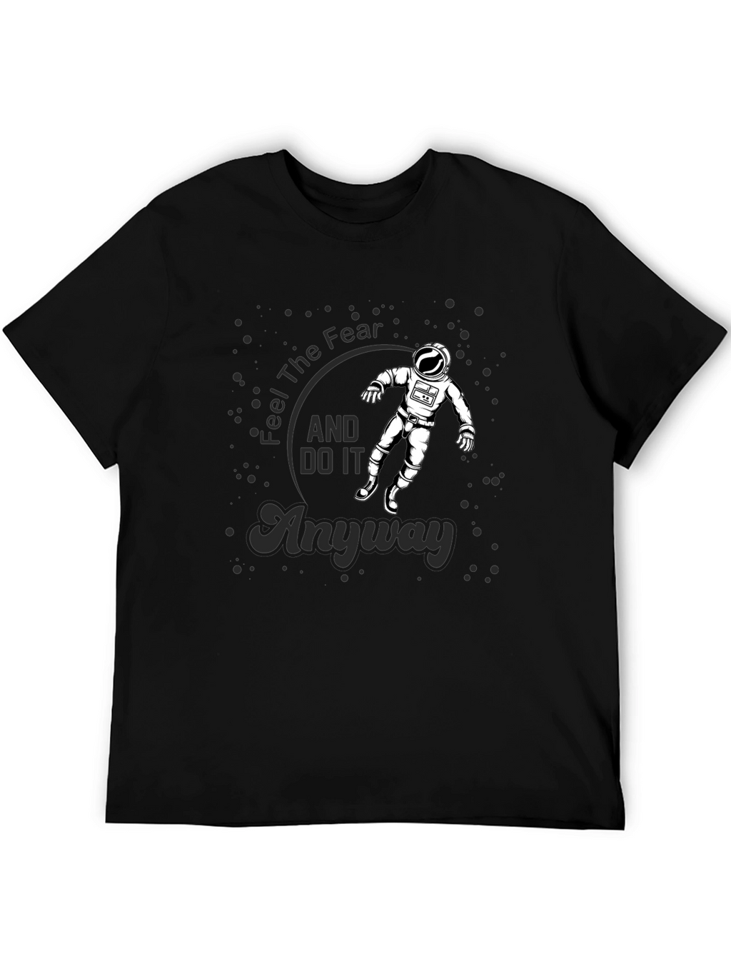 Feel The Fear Astronaut Black T-Shirt