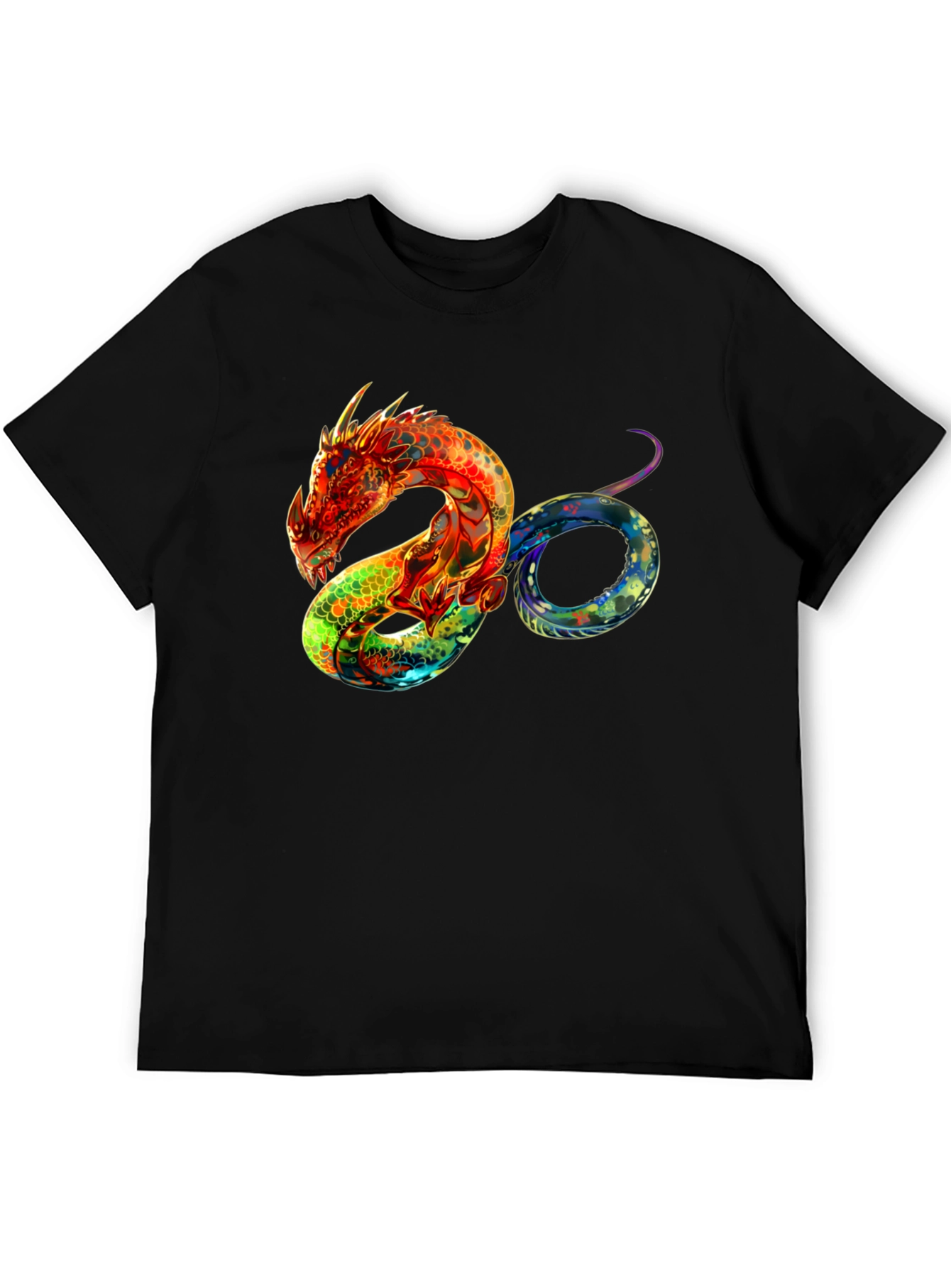 Dragon Graphic T-Shirt - Colorful Fantasy Design
