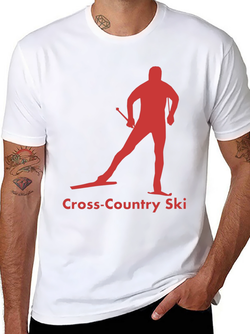 Cross-Country Ski Silhouette Tee