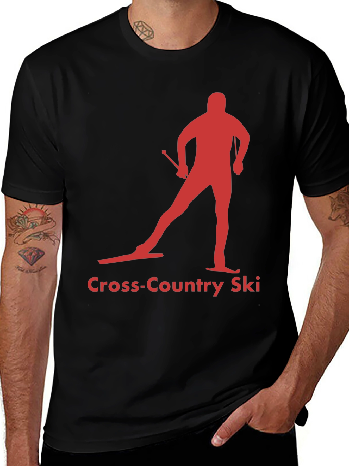 Cross-Country Ski Silhouette Tee