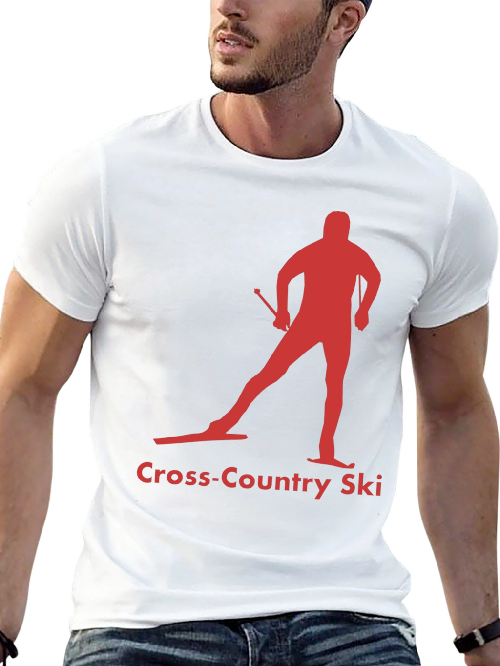 Cross-Country Ski Silhouette Tee