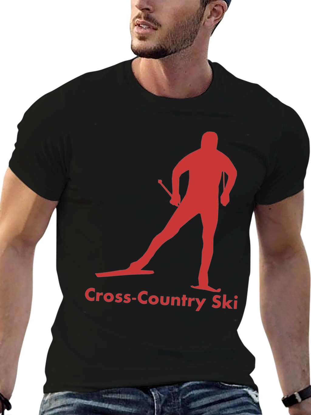 Cross-Country Ski Silhouette Tee