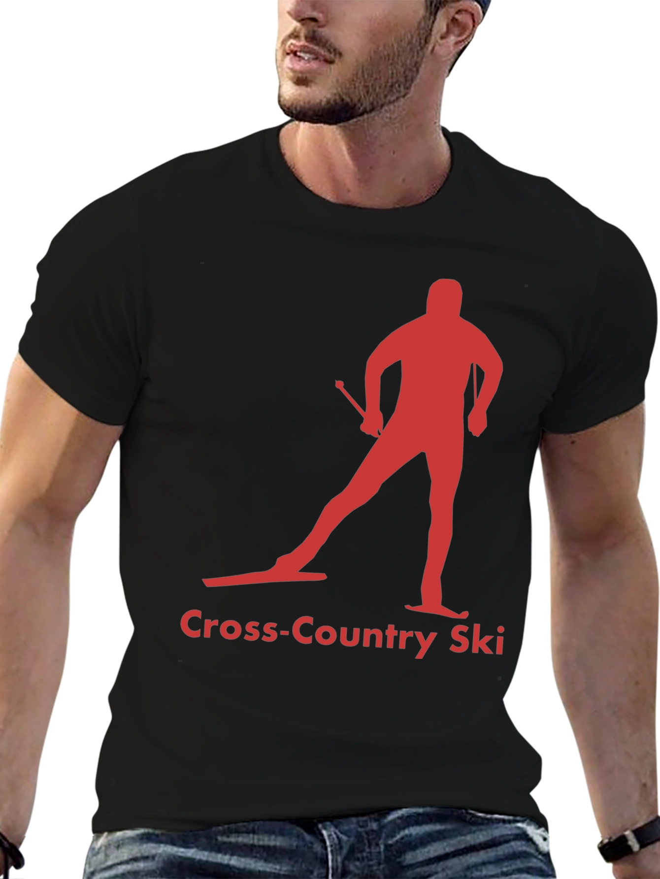 Cross-Country Ski Silhouette Tee