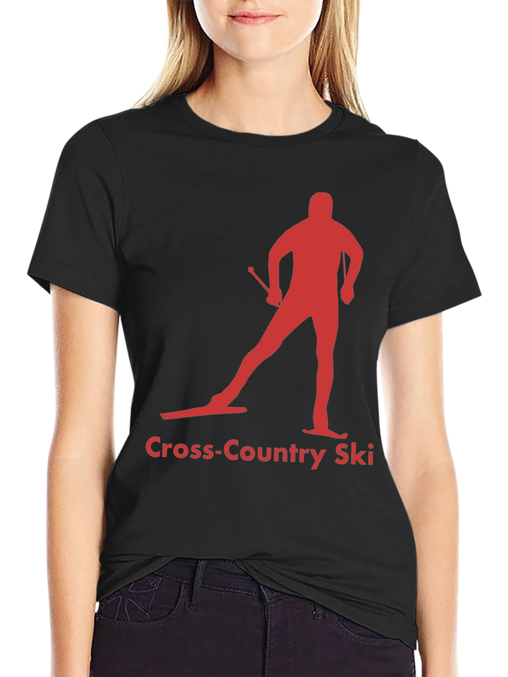 Cross-Country Ski Silhouette Tee