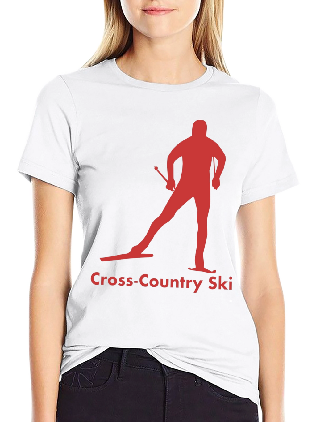 Cross-Country Ski Silhouette Tee