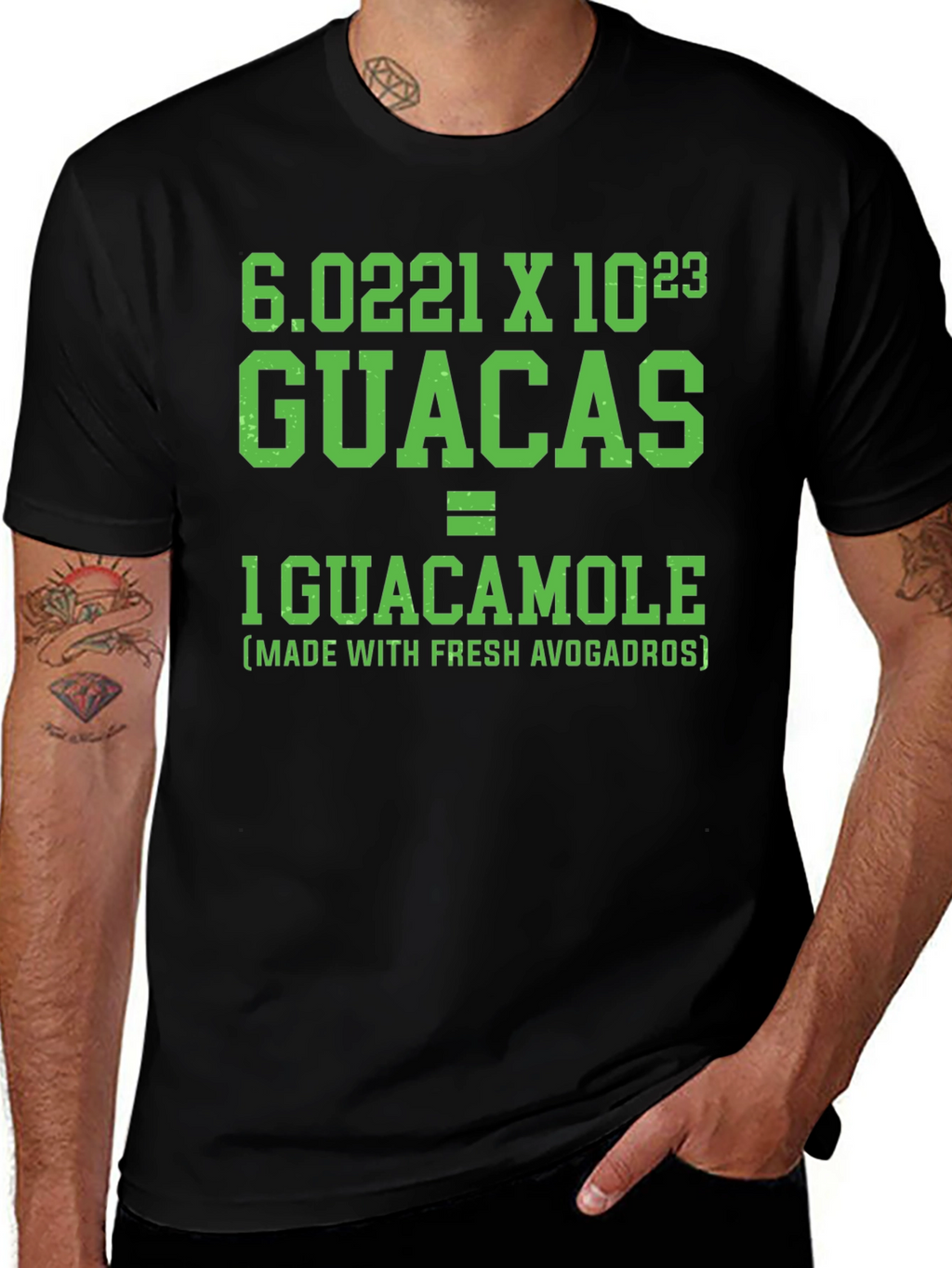 Guacamole Equation T-Shirt: Fresh Avogadros
