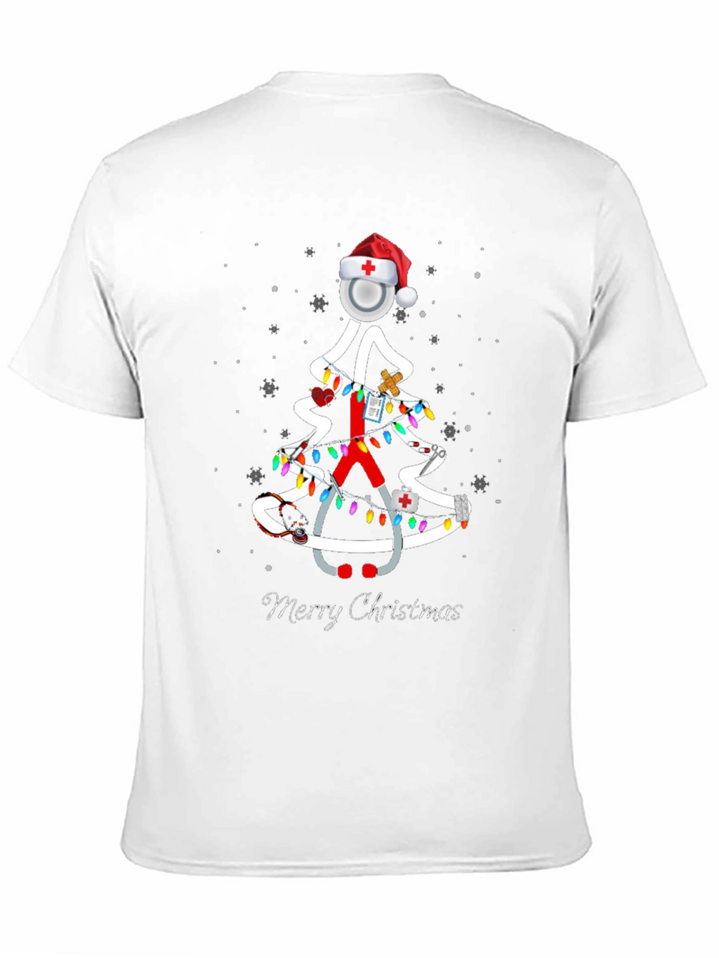 Nurse Christmas Tree T-Shirt - Merry Christmas