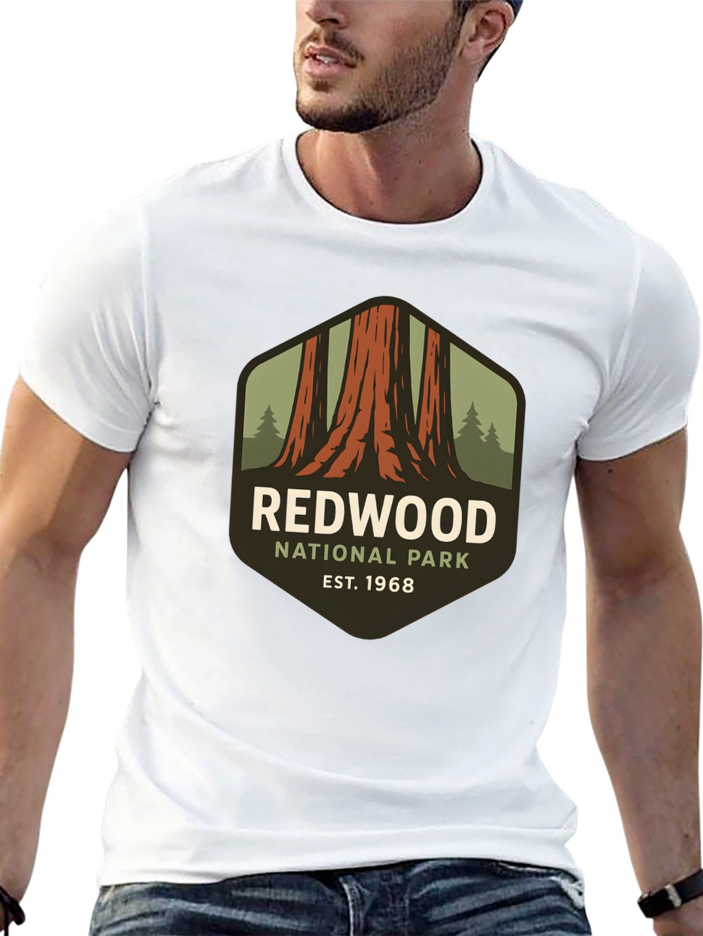 Redwood National Park Black T-Shirt