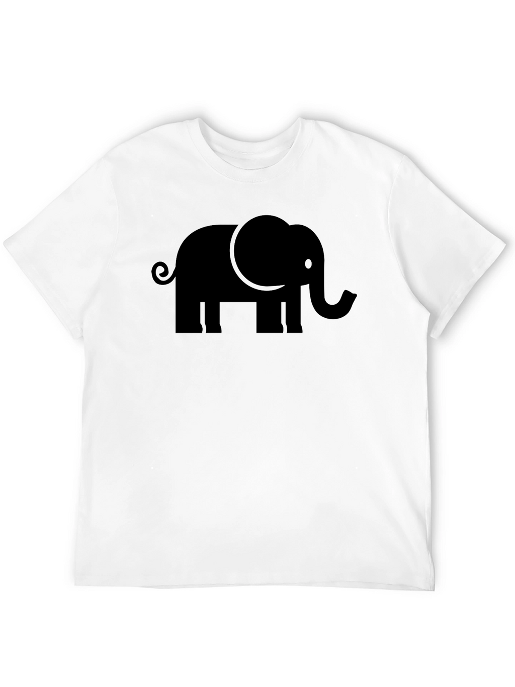 Black Elephant Graphic Tee - Mens Casual Shirt
