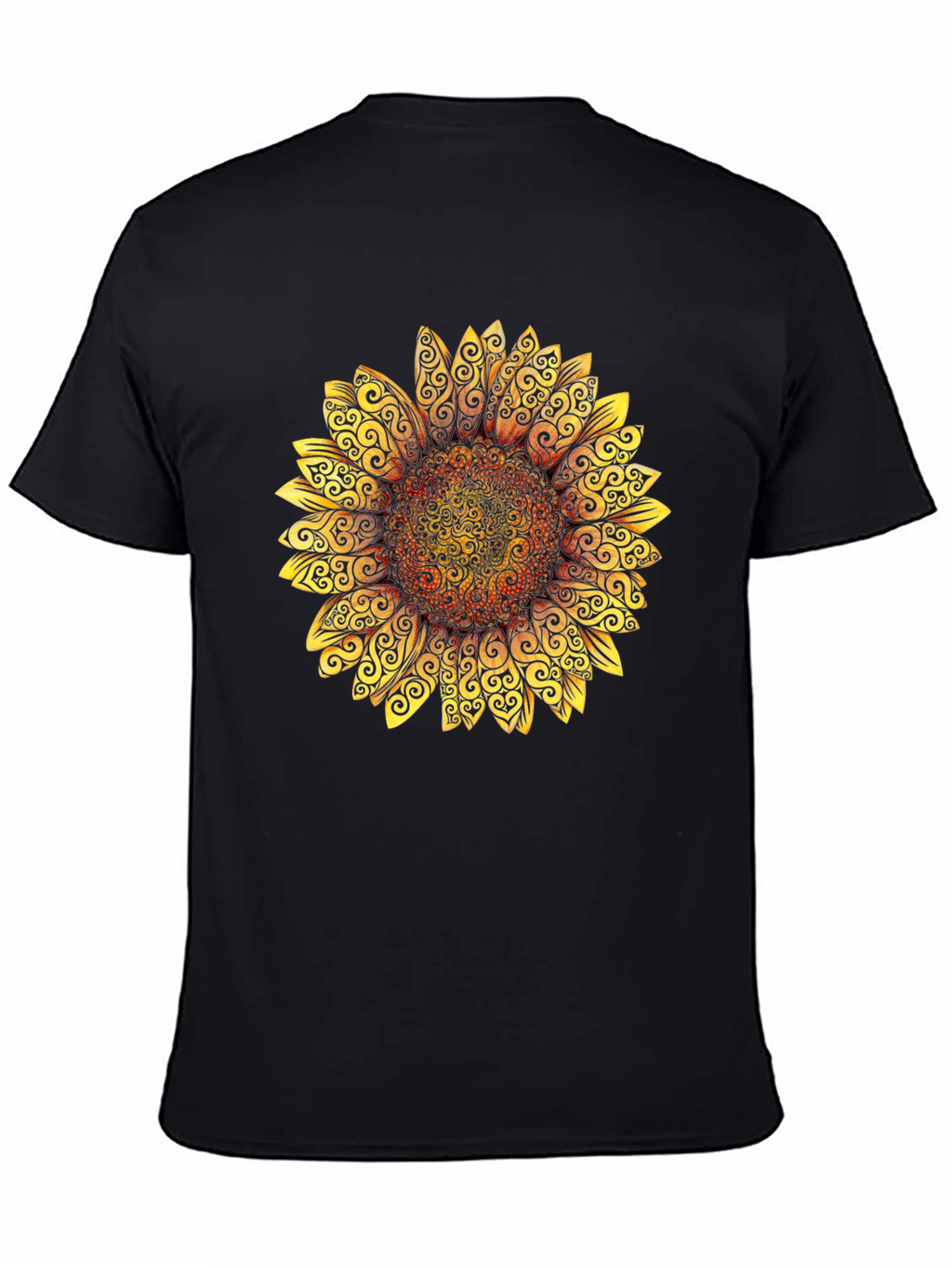 Sunflower Graphic Tee - Stylish Black T-Shirt