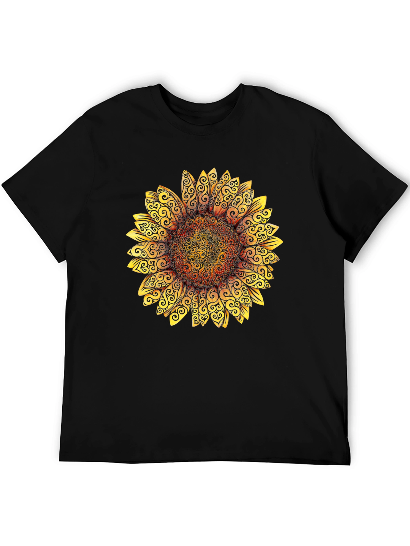 Sunflower Graphic Tee - Stylish Black T-Shirt