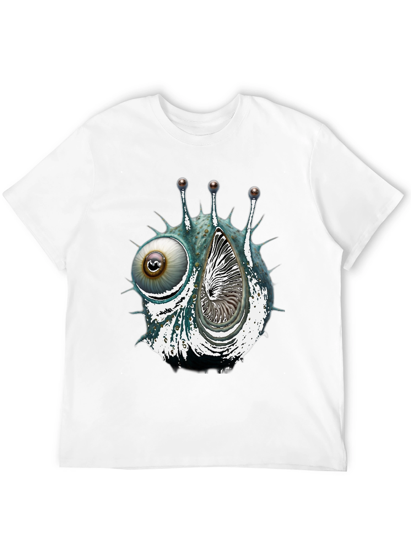 Eye & Shell Graphic Tee - Unique Design
