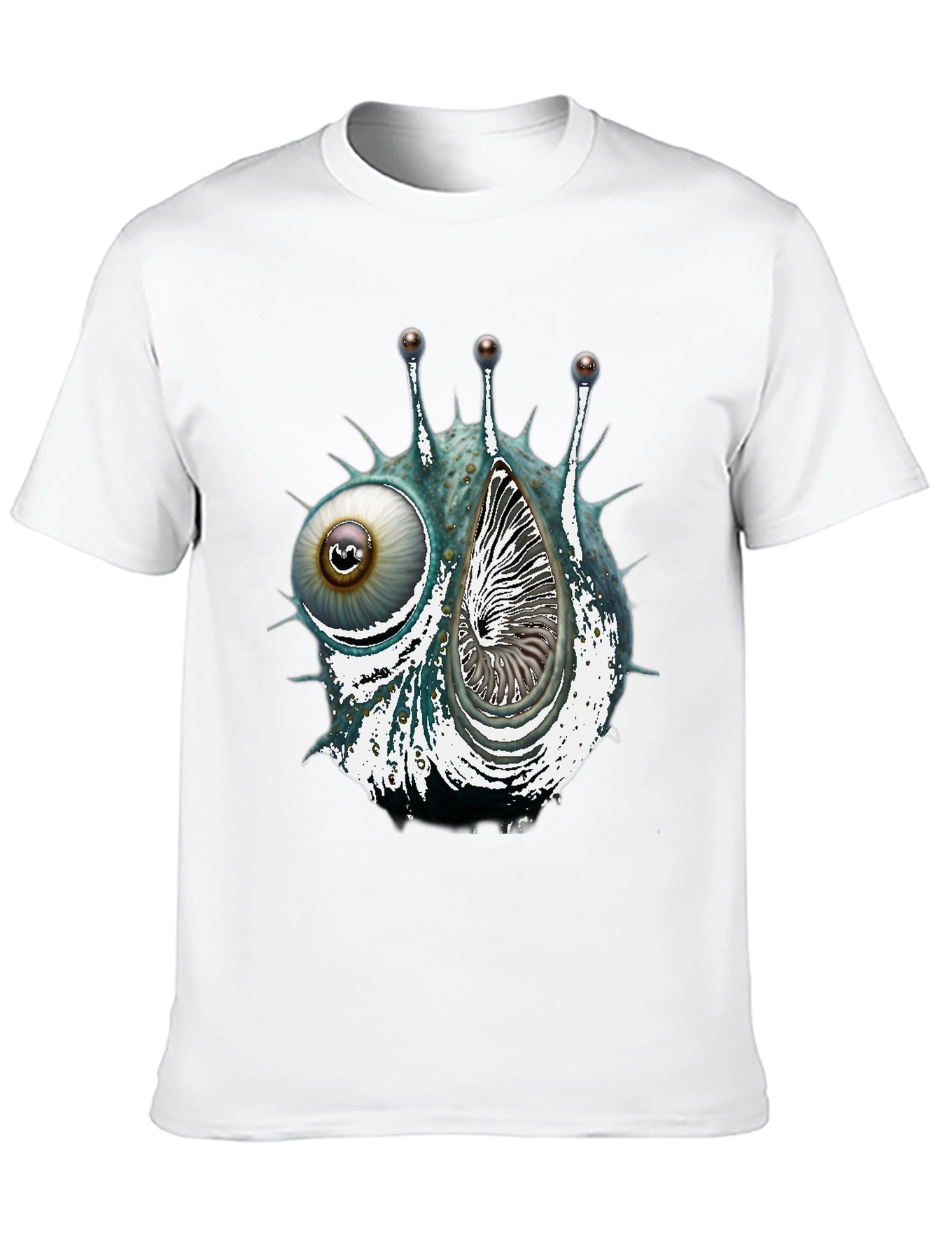 Eye & Shell Graphic Tee - Unique Design