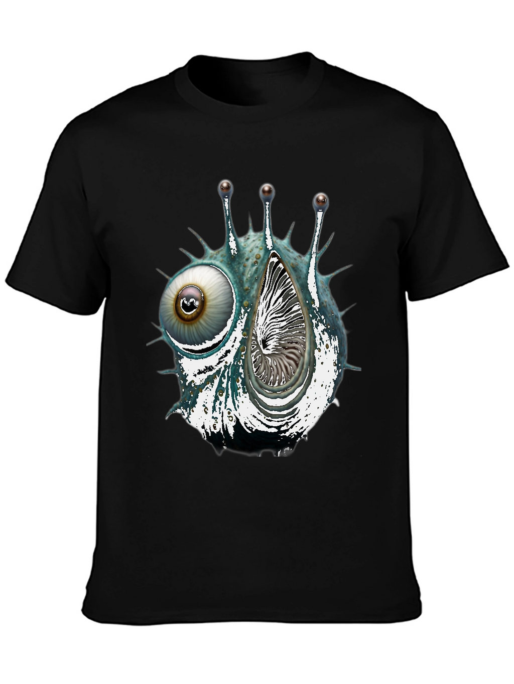 Eye & Shell Graphic Tee - Unique Design