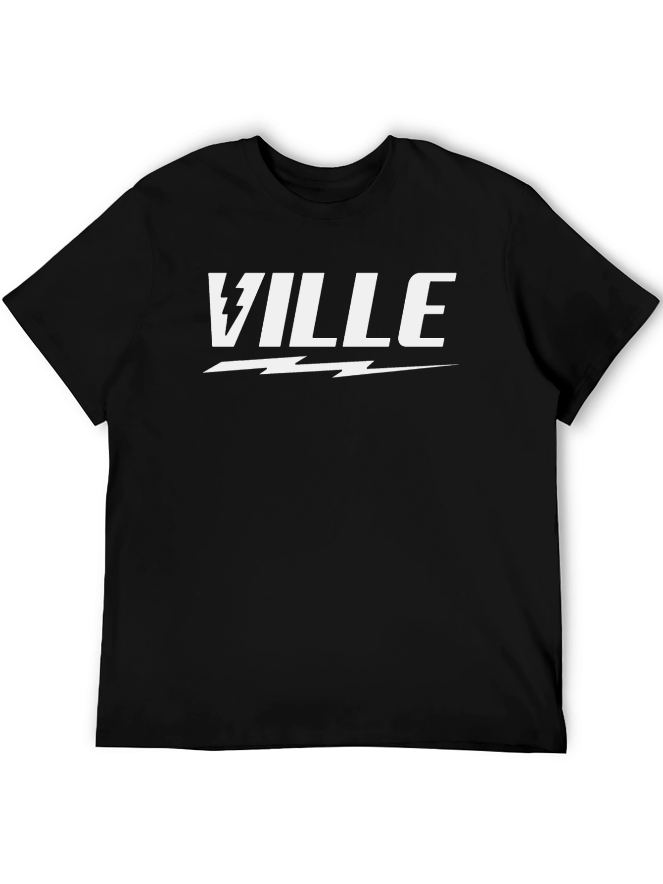 Ville Graphic T-Shirt - Black Cotton Tee