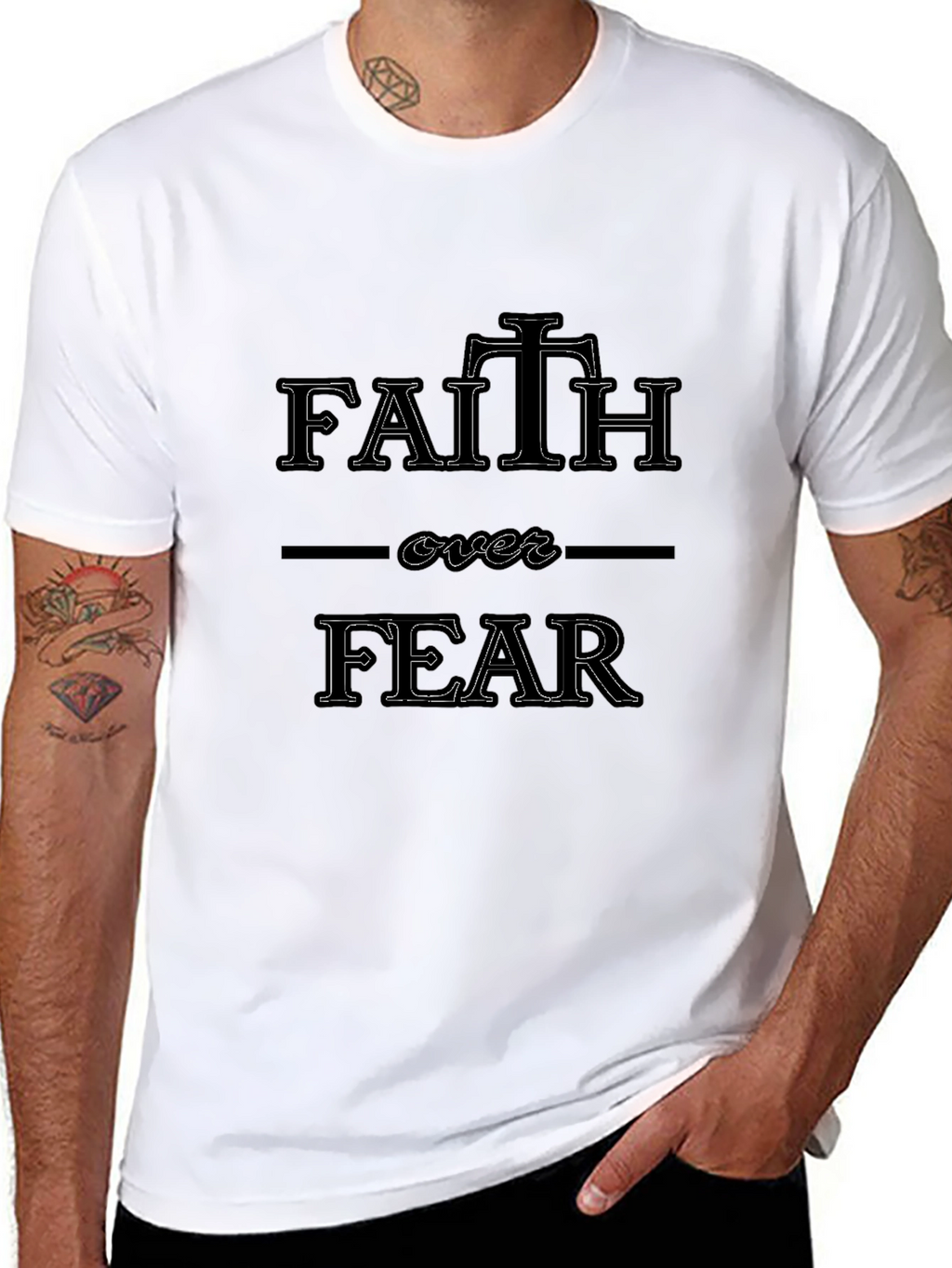Faith Over Fear Graphic T-Shirt