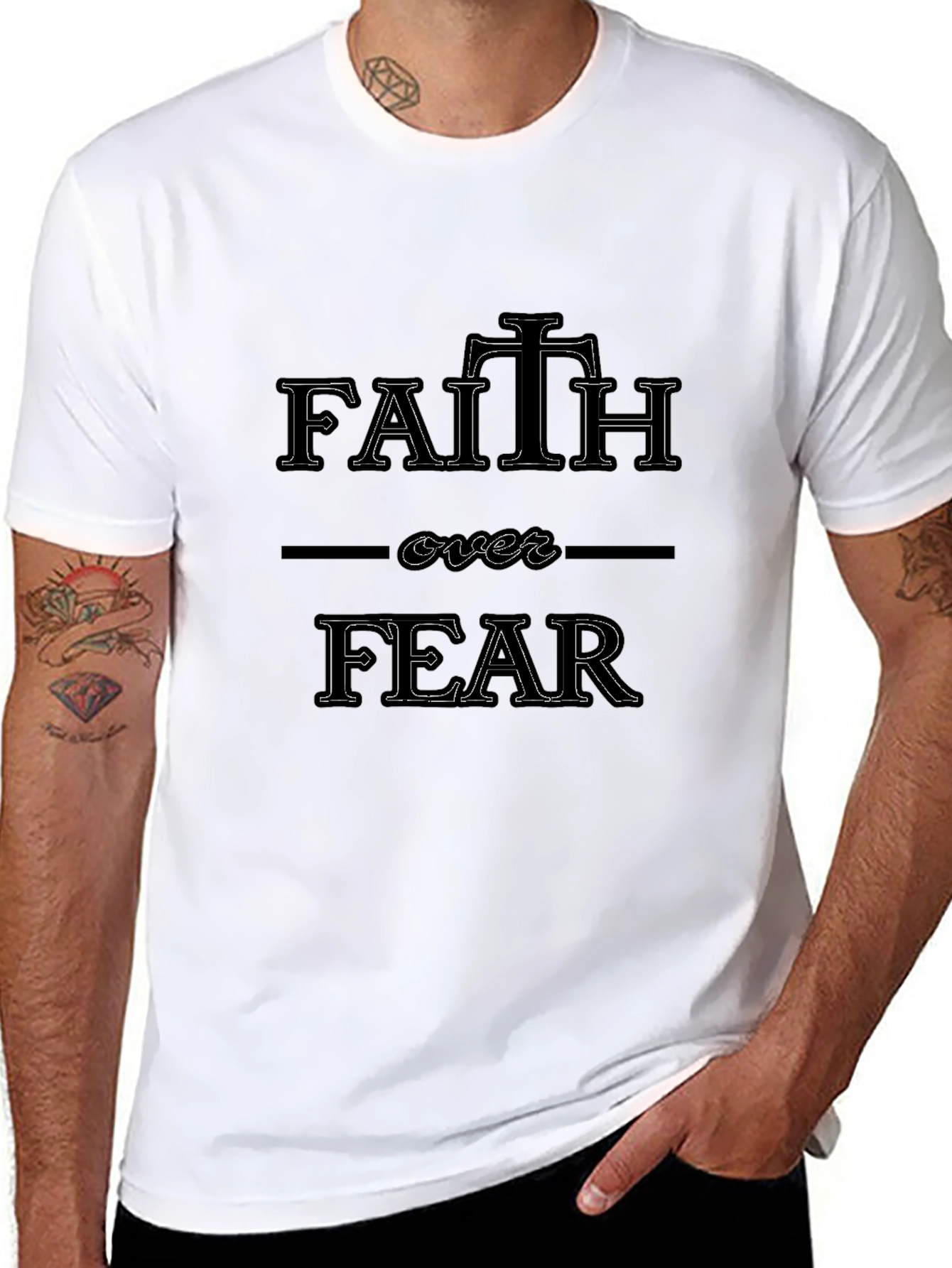 Faith Over Fear Graphic T-Shirt