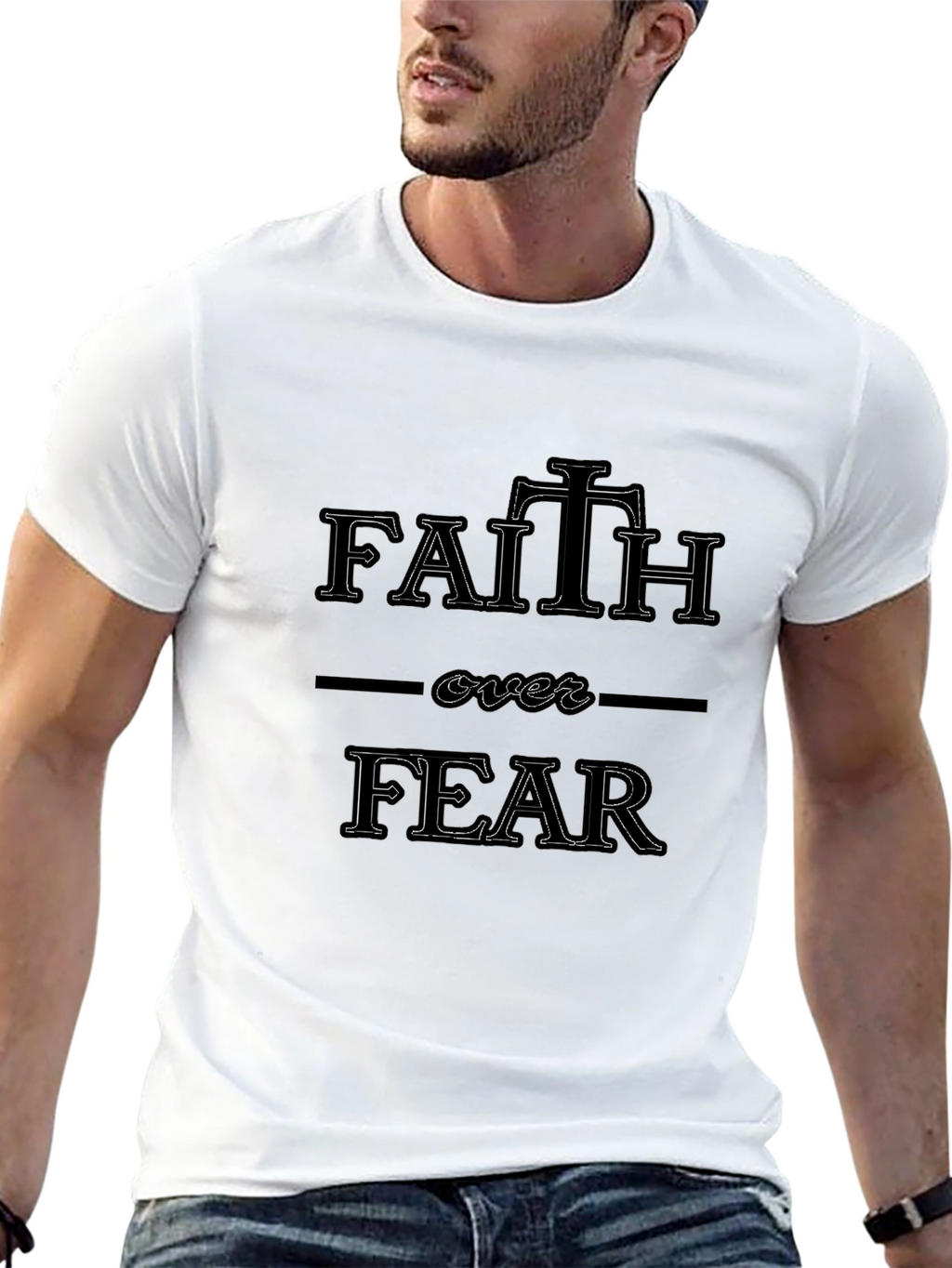 Faith Over Fear Graphic T-Shirt