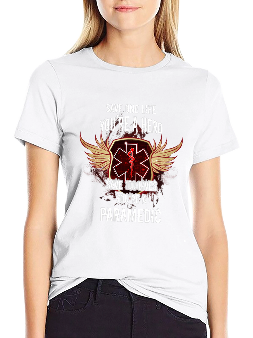 Paramedic Hero T-Shirt - Save Lives Be a Hero