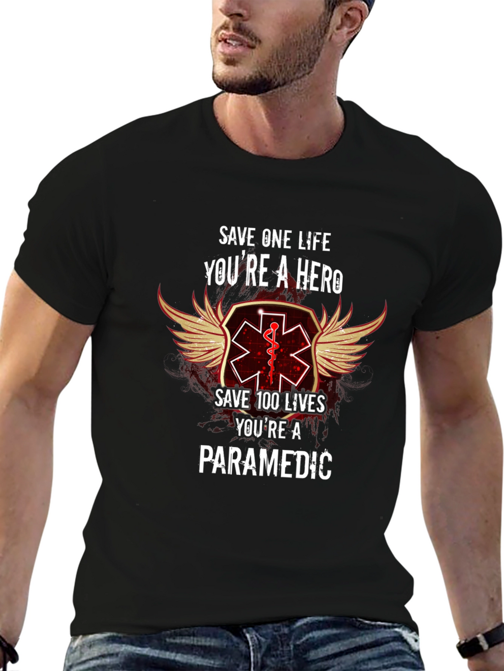 Paramedic Hero T-Shirt - Save Lives Be a Hero