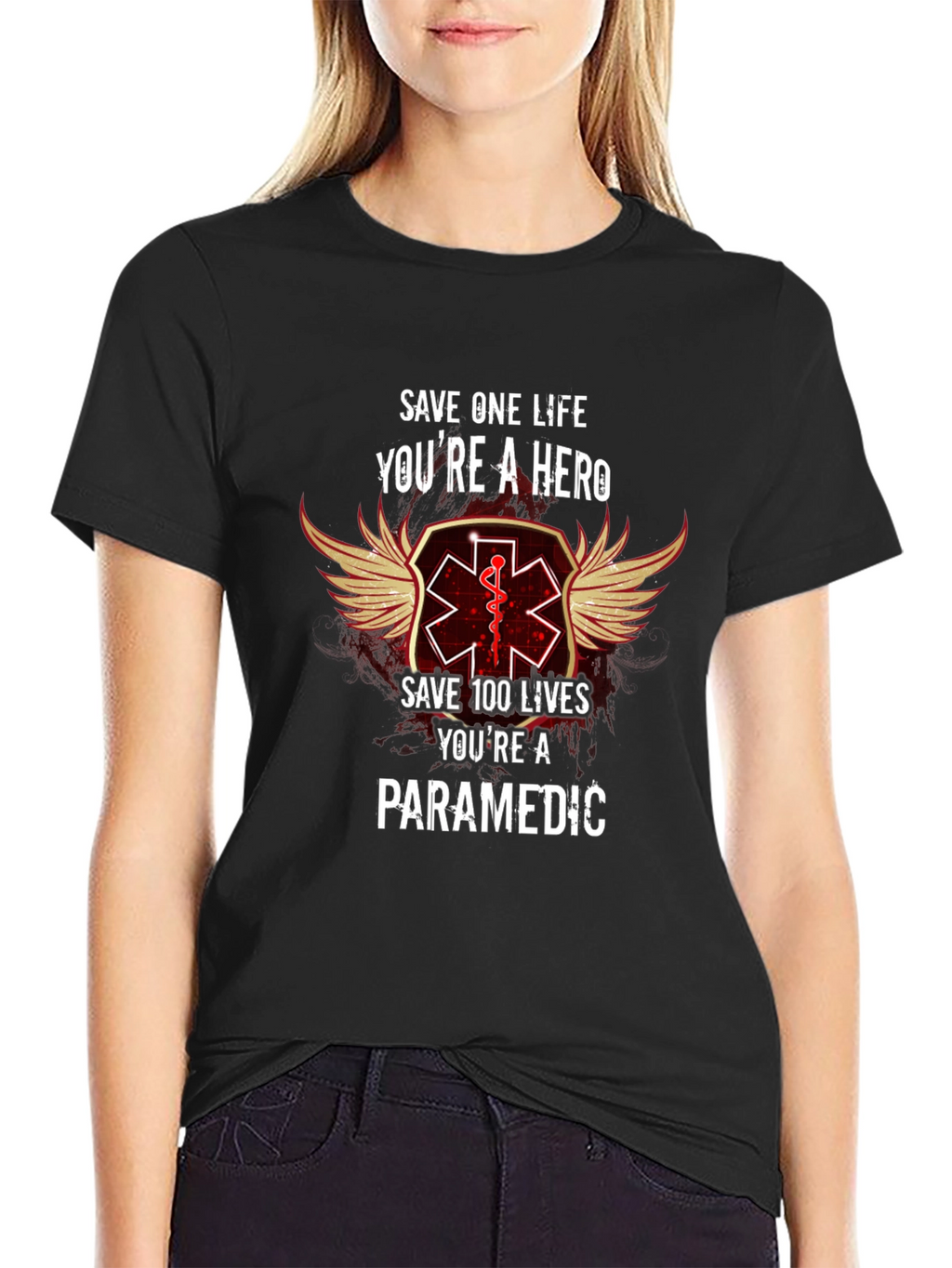 Paramedic Hero T-Shirt - Save Lives Be a Hero