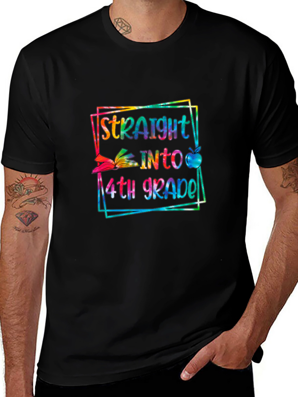 Straight into 4th Grade Graphic Tee