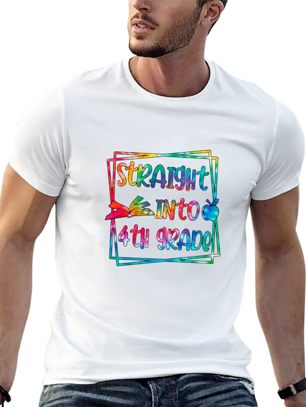 Straight into 4th Grade Graphic Tee